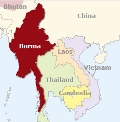 Myanmar (Burma) map